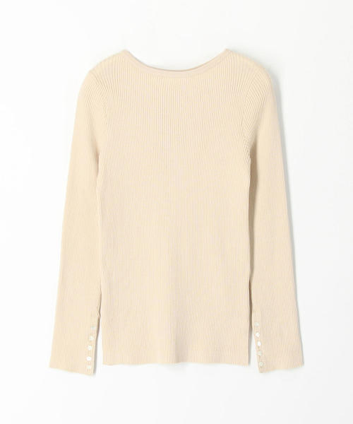 TOMORROWLAND （トゥモローランド）の「コットンリブ ボートネックプルオーバー（ニット/セーター・レディース・ネイビー/レッド/サックスブルー/ライトベージュ/ブルー系その他4・S）」の8枚目の写真