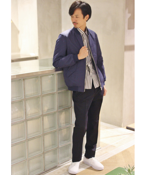 EDIFICE(エディフィス)の「◇W/N MA-1(ブルゾン・メンズ・ホワイト/ブラック/ネイビー・44/48/46)」の8枚目の写真