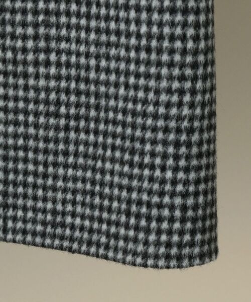 SHIPS（シップス）の「SD: ダブルフェイス ハウンドトゥースチェック カーコート（ステンカラーコート・メンズ・チャコールグレー・SMALL/MEDIUM/LARGE/X-LARGE）」の4枚目の写真