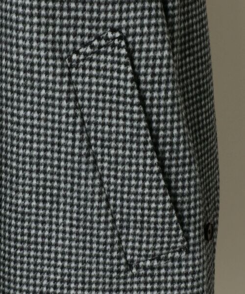 SHIPS（シップス）の「SD: ダブルフェイス ハウンドトゥースチェック カーコート（ステンカラーコート・メンズ・チャコールグレー・SMALL/MEDIUM/LARGE/X-LARGE）」の5枚目の写真