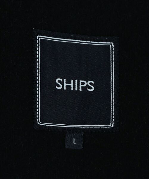 SHIPS（シップス）の「SD: ダブルフェイス ハウンドトゥースチェック カーコート（ステンカラーコート・メンズ・チャコールグレー・SMALL/MEDIUM/LARGE/X-LARGE）」の8枚目の写真