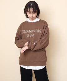 Champion チャンピオン レディース のスウェット ブラウン 茶色系 刺繍 通販 Zozotown
