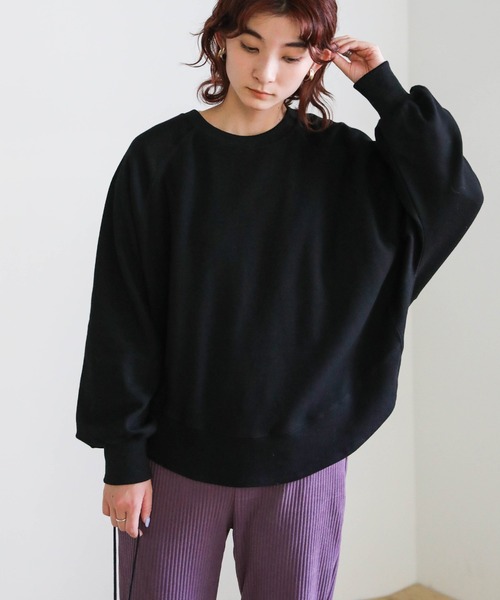 select MOCA(セレクトモカ)の「2020 A/W ラグランドルマンスリーブプルオーバー/レイヤードプルオーバー/ラウンドネックプルオーバー(Tシャツ/カットソー・レディース・テラコッタ/オフホワイト/ベージュ/ブラック・FREE)」の1枚目の写真