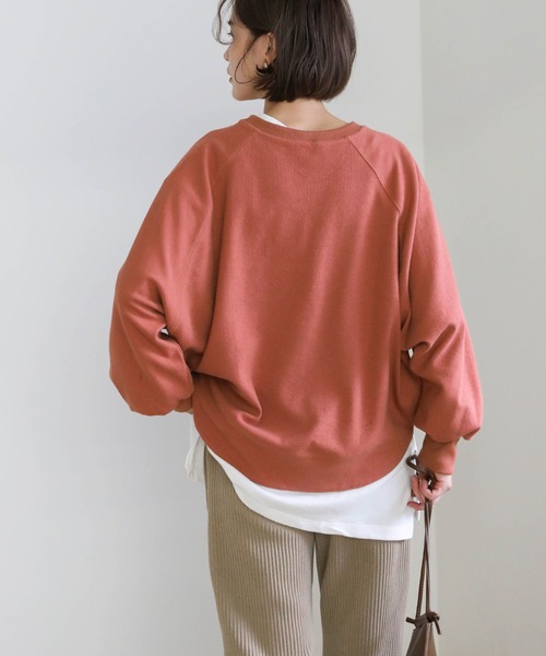 select MOCA(セレクトモカ)の「2020 A/W ラグランドルマンスリーブプルオーバー/レイヤードプルオーバー/ラウンドネックプルオーバー(Tシャツ/カットソー・レディース・テラコッタ/オフホワイト/ベージュ/ブラック・FREE)」の9枚目の写真