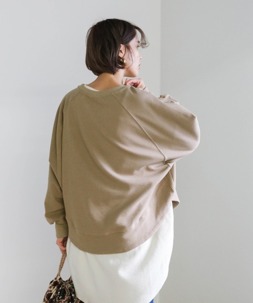 select MOCA(セレクトモカ)の「2020 A/W ラグランドルマンスリーブプルオーバー/レイヤードプルオーバー/ラウンドネックプルオーバー(Tシャツ/カットソー・レディース・テラコッタ/オフホワイト/ベージュ/ブラック・FREE)」の16枚目の写真