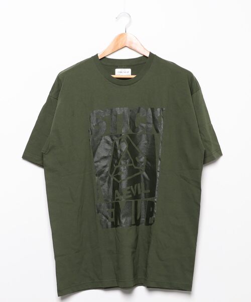 RiNc （リンク）の「【 FOSTEX GARMENTS / フォステックスガーメンツ 】 AEVIL LABELS TEE STICK EM UP（Tシャツ/カットソー・メンズ・ホワイト/グレー/グリーン・M/L/XL）」の3枚目の写真