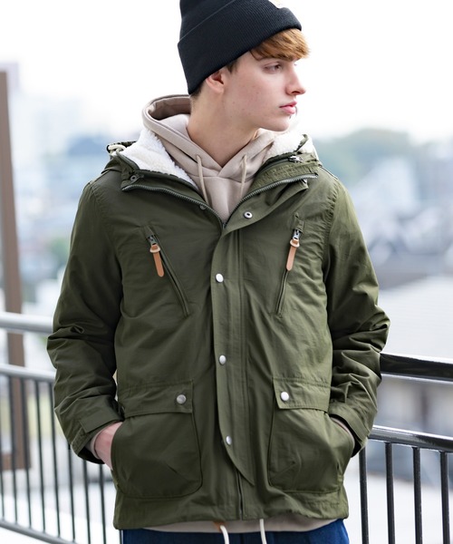 ８(eight)（エイト）の「3WAYフリース付きマウンテンパーカー（マウンテンパーカー・メンズ・ブラック/ベージュ/カーキ・MEDIUM/X-LARGE/LARGE）」の3枚目の写真