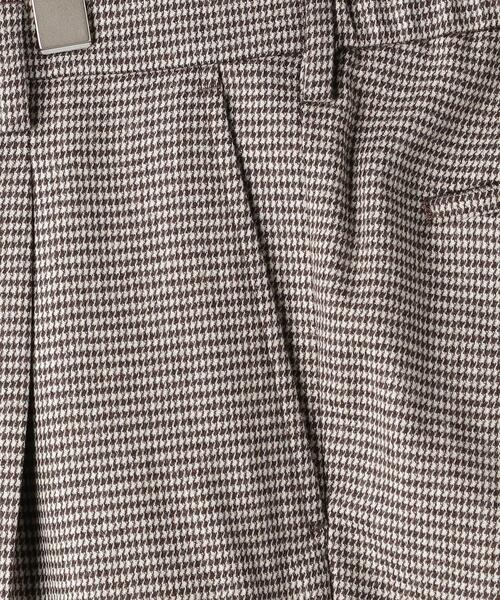 UNITED ARROWS＞ ハウンドトゥース パンツ CITY