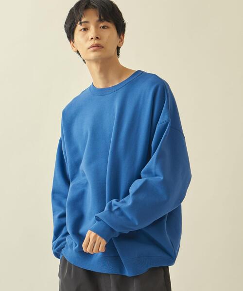 info. BEAUTY&YOUTH（インフォビューティアンドユース）の「【WEB限定】 ＜info. BEAUTY&YOUTH＞ スーパービッグ スウェット（スウェット・メンズ・コバルトブルー/パープル/レッド/ライム/ブラック/オリーブ/ベージュ/グレー/ホワイト/ダークブラウン/ケリー/ライラック/ターコイズブルー/ブラウン/ライトピンク/ダークグレー/その他1/その他2/ロイヤルブルー/クリーム・L/M/XL）」の13枚目の写真