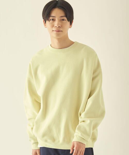 info. BEAUTY&YOUTH（インフォビューティアンドユース）の「【WEB限定】 ＜info. BEAUTY&YOUTH＞ スーパービッグ スウェット（スウェット・メンズ・コバルトブルー/パープル/レッド/ライム/ブラック/オリーブ/ベージュ/グレー/ホワイト/ダークブラウン/ケリー/ライラック/ターコイズブルー/ブラウン/ライトピンク/ダークグレー/その他1/その他2/ロイヤルブルー/クリーム・L/M/XL）」の8枚目の写真