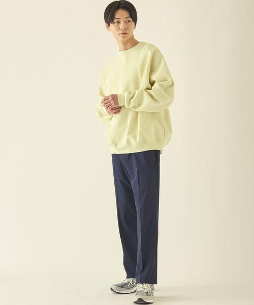 info. BEAUTY&YOUTH（インフォビューティアンドユース）の「【WEB限定】 ＜info. BEAUTY&YOUTH＞ スーパービッグ スウェット（スウェット・メンズ・コバルトブルー/パープル/レッド/ライム/ブラック/オリーブ/ベージュ/グレー/ホワイト/ダークブラウン/ケリー/ライラック/ターコイズブルー/ブラウン/ライトピンク/ダークグレー/その他1/その他2/ロイヤルブルー/クリーム・L/M/XL）」の21枚目の写真