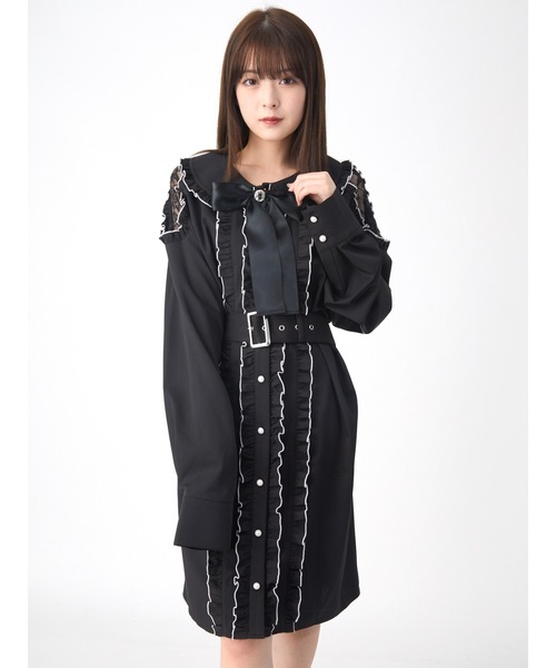 メロウフリルビッグシャツ ワンピース Ank Rouge アンクルージュ のファッション通販 Zozotown メロウフリルビッグシャツ ワンピース Ank Rouge アンクルージュ のファッション通販 Zozotown
