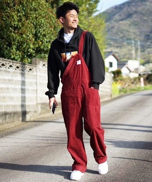 Lee オーバーオール　コーデュロイ　ワインレッド 8(eight)（エイト）の「コーデュロイオーバーオール（ユニセックス