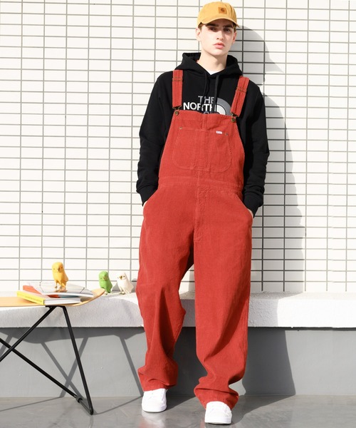 8(eight)(エイト)の「コーデュロイオーバーオール(ユニセックス対応)(サロペット/オーバーオール・メンズ・ゴールド/グリーン/ワインレッド/ブルー系その他/レンガ・SMALL/MEDIUM/LARGE)」の14枚目の写真