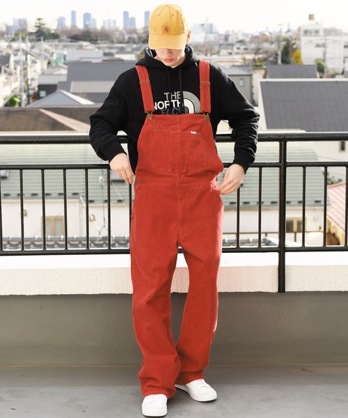 Lee オーバーオール　コーデュロイ　ワインレッド 8(eight)（エイト）の「コーデュロイオーバーオール（ユニ