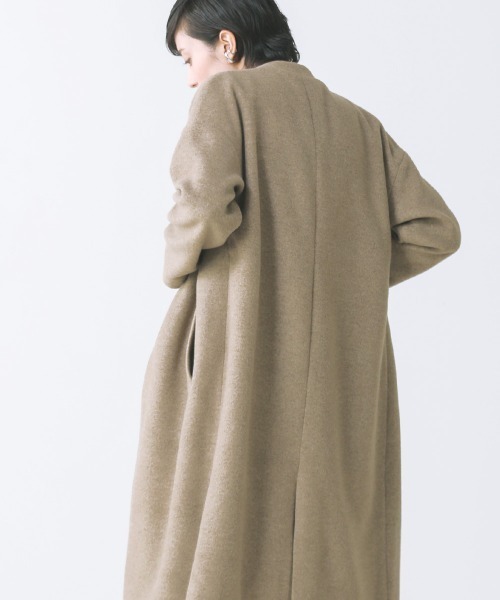 フェイクスライバーノーカラーコート（ノーカラーコート）｜Bou Jeloud