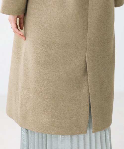 Bou Jeloud（ブージュルード）の「フェイクスライバーノーカラーコート（ノーカラーコート・レディース・チャコールグレー/ベージュ/モカ・FREE）」の11枚目の写真