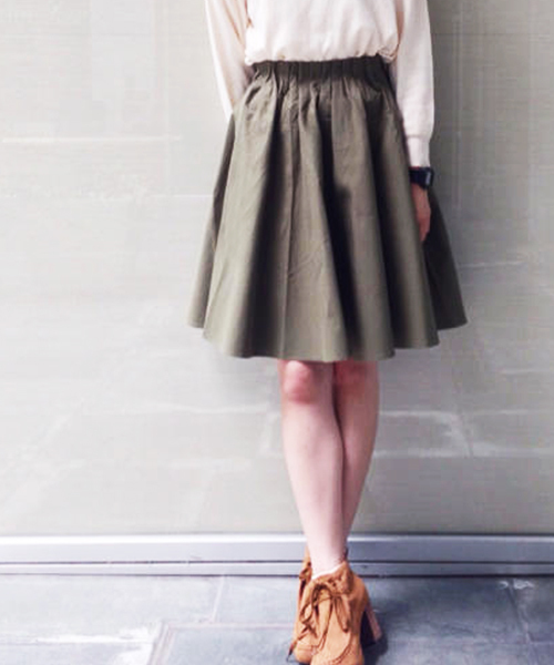 Kastane(カスタネ)の「【Kastane】Wタックスカート(スカート・レディース・ベージュ/ブラック/カーキ/レッド/その他/その他1/その他2・FREE)」の16枚目の写真