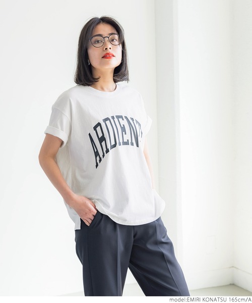 coca（coca）（コカ）の「アソートデザインボックスTシャツ（Tシャツ/カットソー・レディース・ホワイト/チャコールグレー/ホワイト系その他2/ホワイト系その他/グリーン/ベージュ系その他・ONE SIZE）」の9枚目の写真