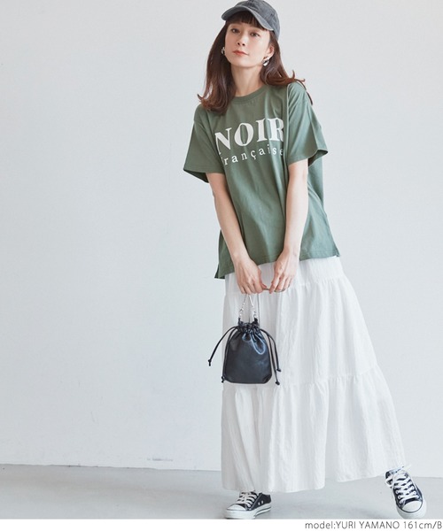 coca（coca）（コカ）の「アソートデザインボックスTシャツ（Tシャツ/カットソー・レディース・ホワイト/チャコールグレー/ホワイト系その他2/ホワイト系その他/グリーン/ベージュ系その他・ONE SIZE）」の16枚目の写真