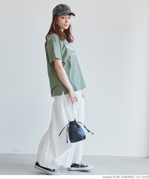 coca（coca）（コカ）の「アソートデザインボックスTシャツ（Tシャツ/カットソー・レディース・ホワイト/チャコールグレー/ホワイト系その他2/ホワイト系その他/グリーン/ベージュ系その他・ONE SIZE）」の18枚目の写真