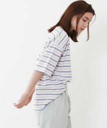 POU DOU DOU | マルチボーダー オーバーサイズ Tee(Tシャツ/カットソー)