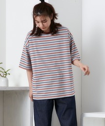 POU DOU DOU | マルチボーダー オーバーサイズ Tee(Tシャツ/カットソー)