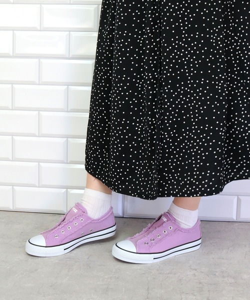 moz（モズ）の「moz(モズ)ひも無しキャンバススニーカー（スニーカー・レディース・ブラック/ベージュ/グレー/ラベンダー・22.5cm/23.5cm/24.5cm/23.0cm/24.0cm）」の4枚目の写真