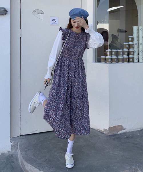 ハンドメイドベビー服 上品なネイビーの重ね着風ワンピース 楽天市場】女の子 ワンピース ベビー キッズ ガールズ 春 秋 冬