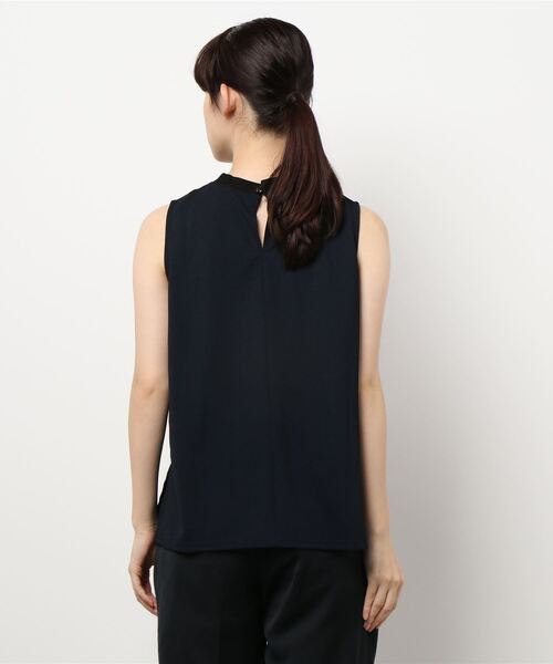 INTERPLANET（インタープラネット）の「オニカノコ前後異素材切替プルオーバー（Tシャツ/カットソー・レディース・ベージュ/グレイッシュベージュ/ネイビー・FREE）」の9枚目の写真