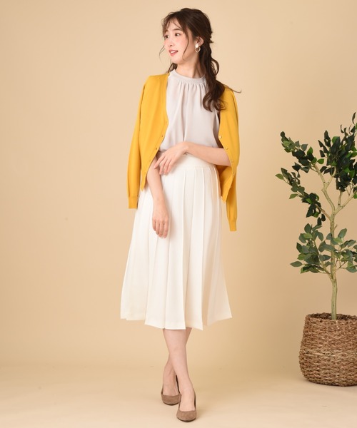 INTERPLANET（インタープラネット）の「オニカノコ前後異素材切替プルオーバー（Tシャツ/カットソー・レディース・ベージュ/グレイッシュベージュ/ネイビー・FREE）」の11枚目の写真