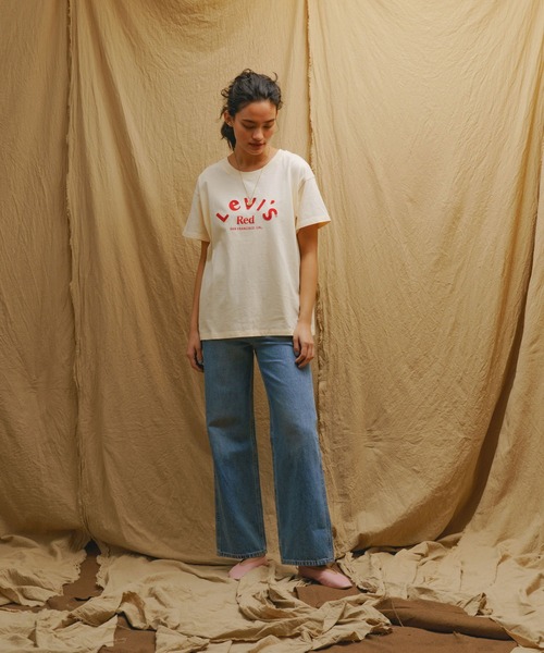 Levi's RED（リーバイスレッド）の「Levi's(R)RED SS BOYFRIEND TEE LEVI'S RED LOGO TEE（Tシャツ/カットソー・レディース・マルチ・M/S）」の11枚目の写真