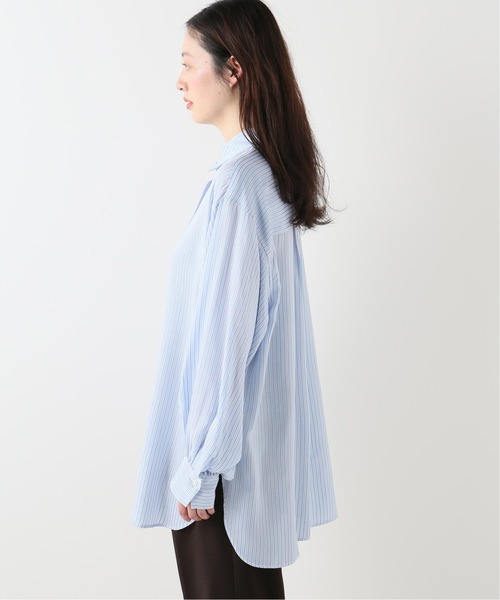 JOINT WORKS（ジョイントワークス）の「J-キュプラストライプシャツ（シャツ/ブラウス・レディース・ベージュ/ピンク/サックスブルー・FREE）」の22枚目の写真