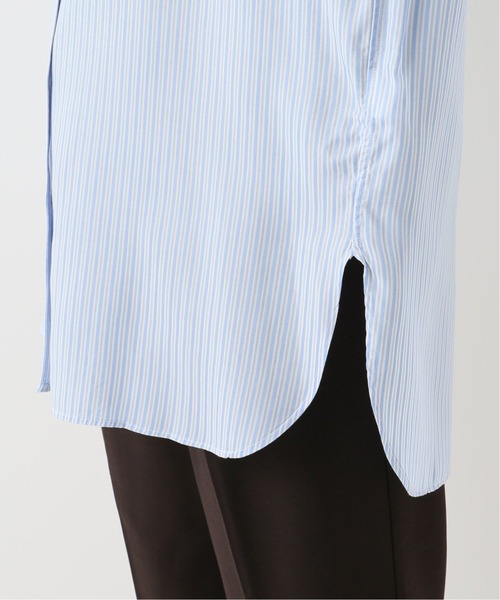 JOINT WORKS（ジョイントワークス）の「J-キュプラストライプシャツ（シャツ/ブラウス・レディース・ベージュ/ピンク/サックスブルー・FREE）」の20枚目の写真