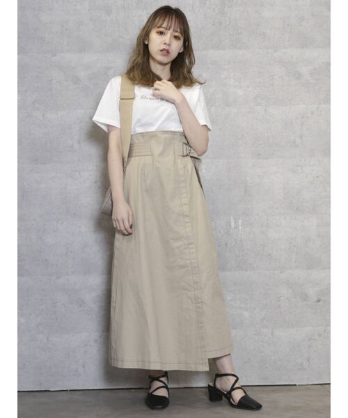 dazzlin（ダズリン）の「サイドプチポイントTシャツ（Tシャツ/カットソー・レディース・ブラック/オフホワイト/ブルー・FREE）」の4枚目の写真