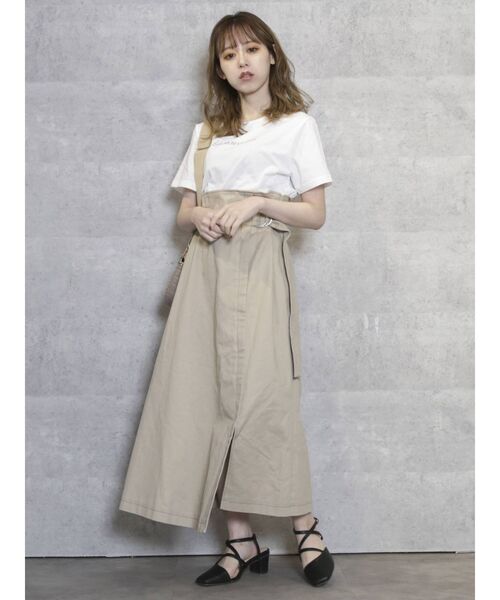 dazzlin（ダズリン）の「サイドプチポイントTシャツ（Tシャツ/カットソー・レディース・ブラック/オフホワイト/ブルー・FREE）」の5枚目の写真