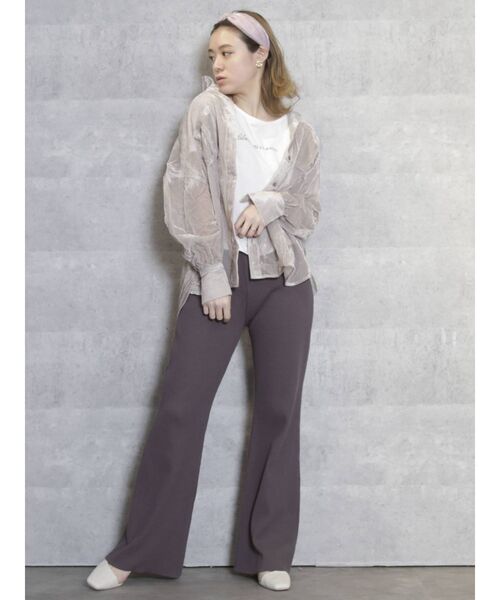 dazzlin（ダズリン）の「サイドプチポイントTシャツ（Tシャツ/カットソー・レディース・ブラック/オフホワイト/ブルー・FREE）」の8枚目の写真