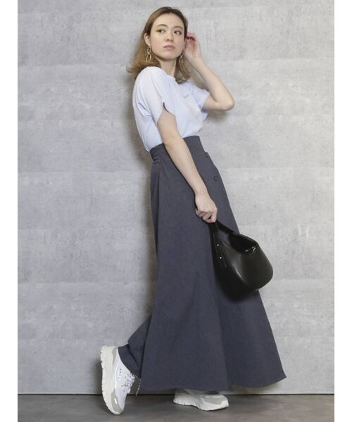 dazzlin（ダズリン）の「サイドプチポイントTシャツ（Tシャツ/カットソー・レディース・ブラック/オフホワイト/ブルー・FREE）」の12枚目の写真