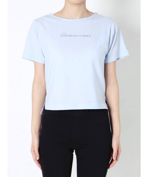 dazzlin（ダズリン）の「サイドプチポイントTシャツ（Tシャツ/カットソー・レディース・ブラック/オフホワイト/ブルー・FREE）」の16枚目の写真