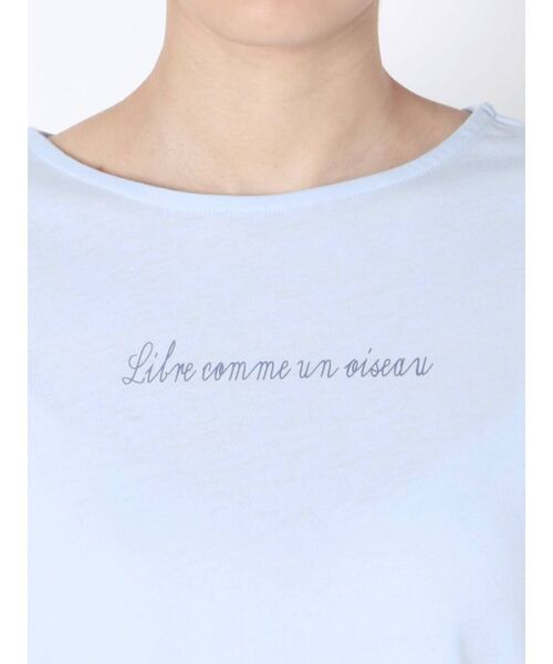 dazzlin（ダズリン）の「サイドプチポイントTシャツ（Tシャツ/カットソー・レディース・ブラック/オフホワイト/ブルー・FREE）」の19枚目の写真