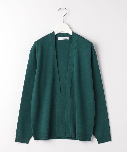 green label relaxing（グリーンレーベルリラクシング）の「＜ 機能 / 手洗い可 ＞ CM ポリシルク ミラノ イージー カーディガン（カーディガン/ボレロ・メンズ・グレー/ネイビー/ダークグリーン・LARGE/SMALL/MEDIUM）」の4枚目の写真
