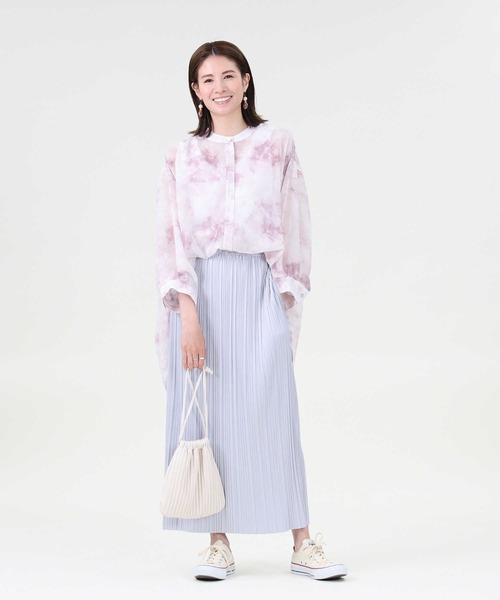 HONEYSUCKLE ROSE（ハニーサックルローズ）の「【HONEYSUCKLE ROSE】シアータイダイシャツ（シャツ/ブラウス・レディース・ブルー/ベージュ/ピンク・M/L）」の18枚目の写真