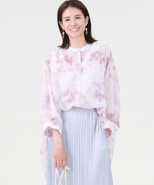 HONEYSUCKLE ROSE（ハニーサックルローズ）の「【HONEYSUCKLE ROSE】シアータイダイシャツ（シャツ/ブラウス・レディース・ブルー/ベージュ/ピンク・M/L）」の19枚目の写真