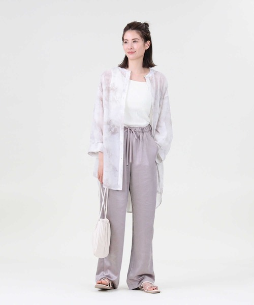 HONEYSUCKLE ROSE（ハニーサックルローズ）の「【HONEYSUCKLE ROSE】シアータイダイシャツ（シャツ/ブラウス・レディース・ブルー/ベージュ/ピンク・M/L）」の12枚目の写真