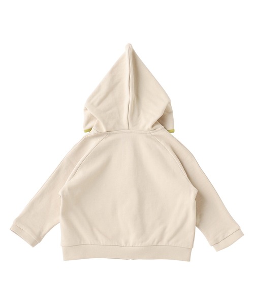 moimoln（モイモルン）の「フード付きクリップライトブルゾン（ブルゾン・キッズ・イエロー/ベージュ・110cm/120cm/90cm/100cm/130cm）」の4枚目の写真