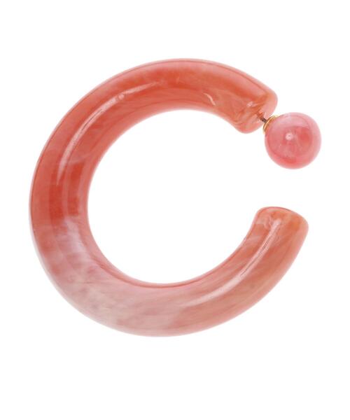 AMERICAN HOLIC(アメリカンホリック)の「ビッグアクリルフープピアス(ピアス(両耳用)・レディース・パープル/ブラウン/グリーン/アイボリー/ピンク系その他2・FREE)」の9枚目の写真