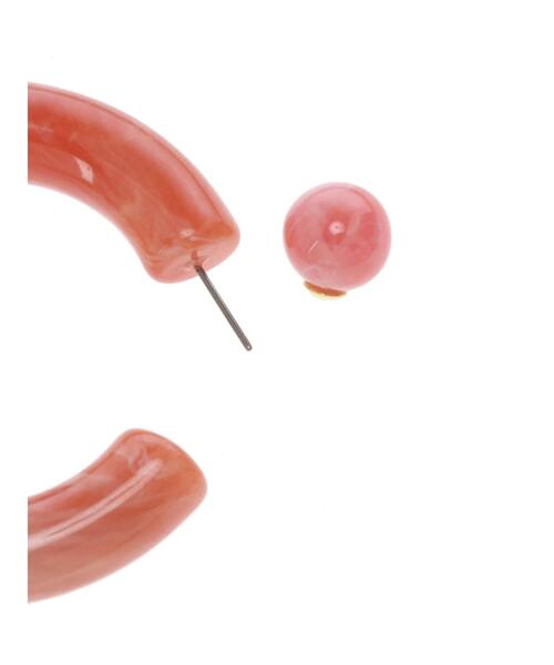 AMERICAN HOLIC(アメリカンホリック)の「ビッグアクリルフープピアス(ピアス(両耳用)・レディース・パープル/ブラウン/グリーン/アイボリー/ピンク系その他2・FREE)」の10枚目の写真