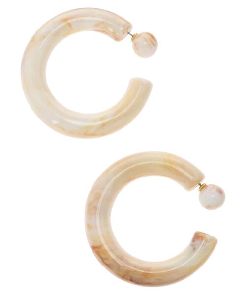 AMERICAN HOLIC(アメリカンホリック)の「ビッグアクリルフープピアス(ピアス(両耳用)・レディース・パープル/ブラウン/グリーン/アイボリー/ピンク系その他2・FREE)」の11枚目の写真