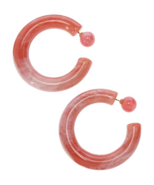 AMERICAN HOLIC(アメリカンホリック)の「ビッグアクリルフープピアス(ピアス(両耳用)・レディース・パープル/ブラウン/グリーン/アイボリー/ピンク系その他2・FREE)」の12枚目の写真