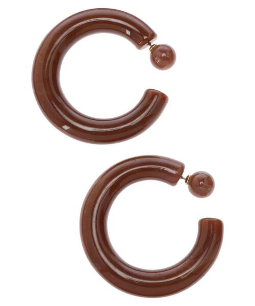 AMERICAN HOLIC(アメリカンホリック)の「ビッグアクリルフープピアス(ピアス(両耳用)・レディース・パープル/ブラウン/グリーン/アイボリー/ピンク系その他2・FREE)」の13枚目の写真